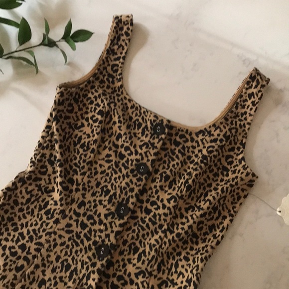 HOST PICK-Altard State-Leopard Button Down Dress-S - Picture 1 of 5